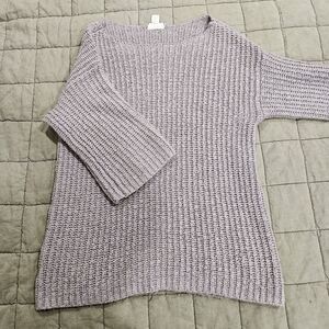 LOFT Women's Lavender Knit Sweater